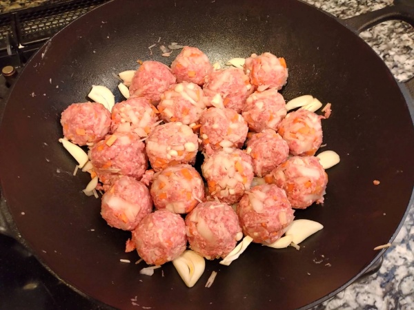 料理したミーボボールの画像