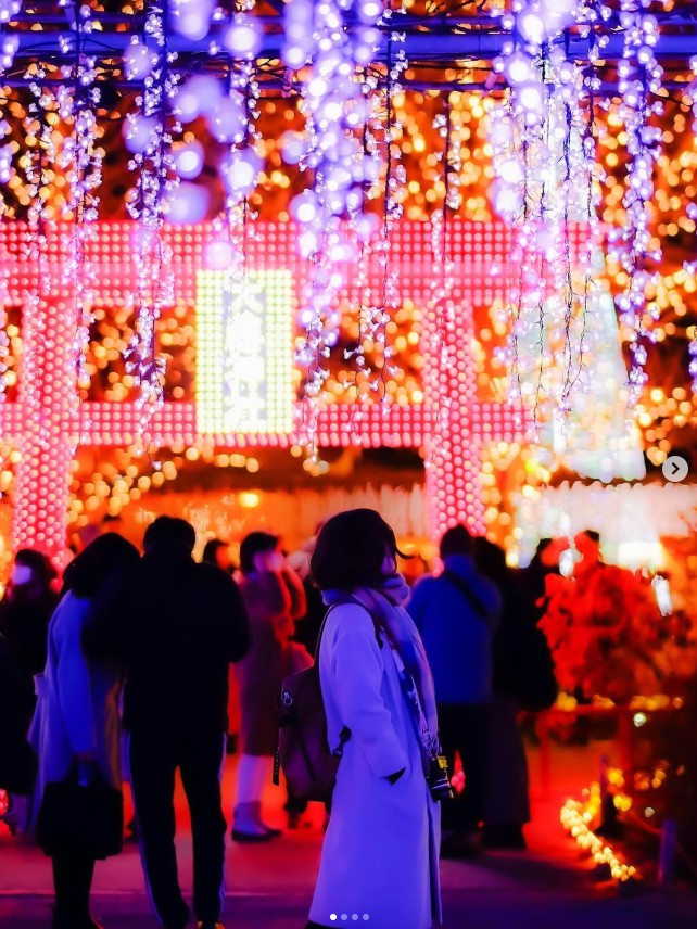 季節ごとにデザインが変わるあしかがフラワーパークのイルミネーション