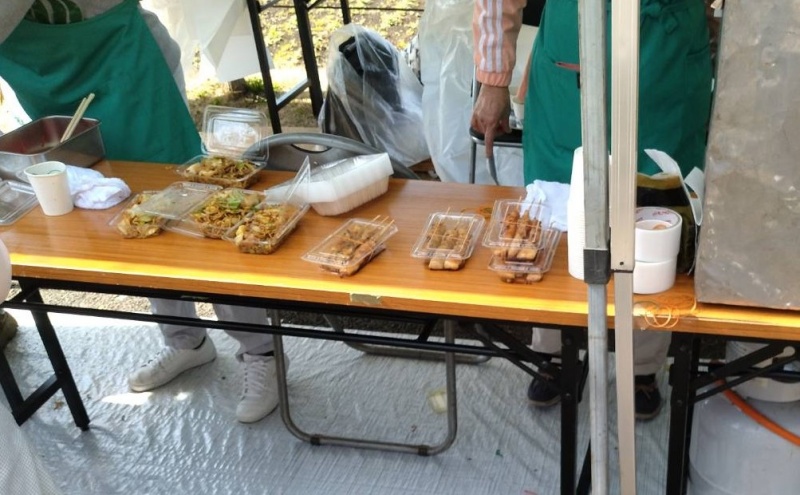 芦花公園のおまつりの出店